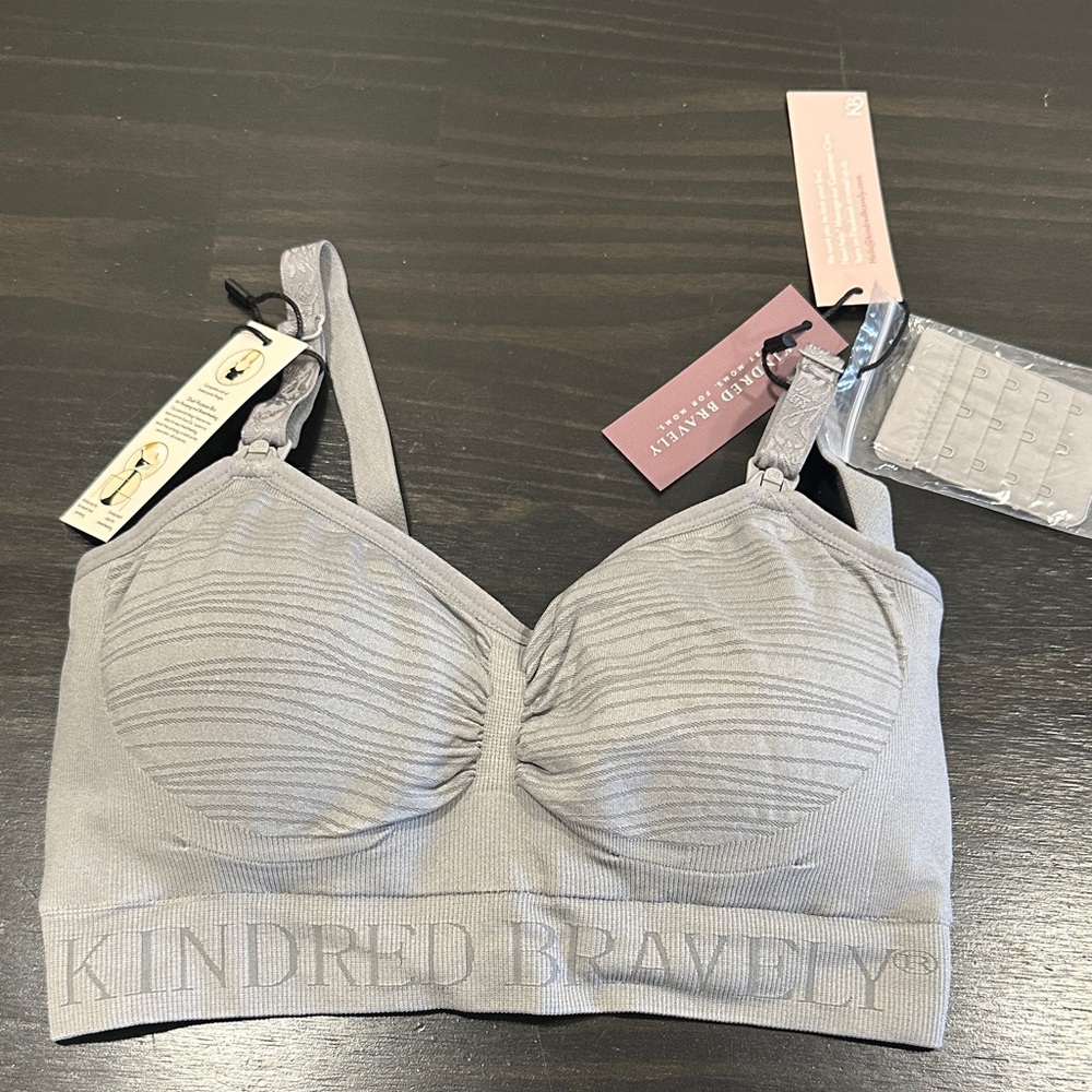 Kindred Bravely Light Gray Nursing Bra
